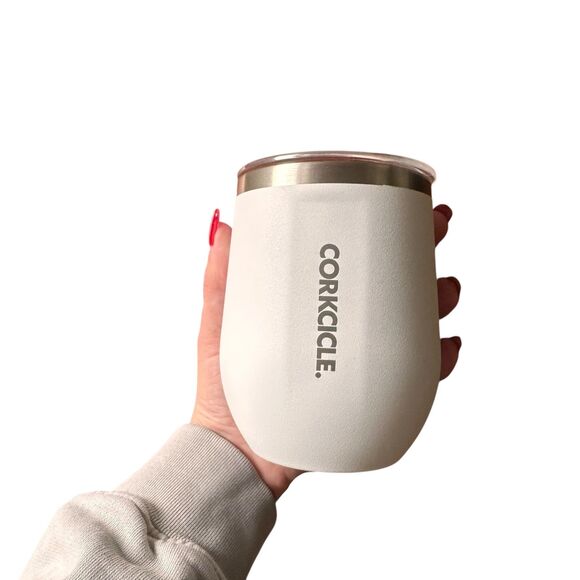 CORKSICLE Portable Stemless Wine Tumbler White NEW - Picture 5 of 5